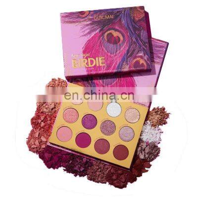 12 Hole Color Eyeshadow Palette Container Maquillaje Cosmetic Magnet Makeup Pan Paper Packaging