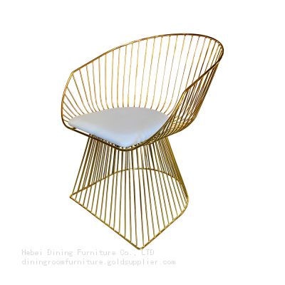 Gold Wire Living Room Sofa Chair DC-W14