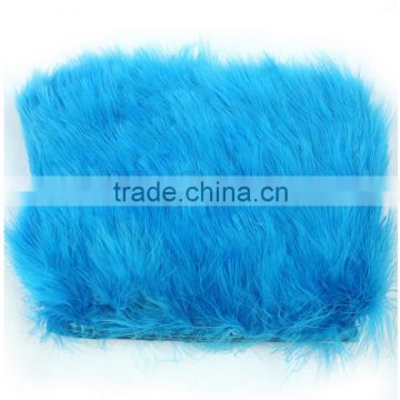 wholesale blue turkey feather fringe marabou feather trim