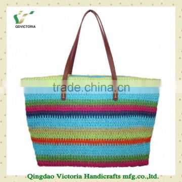 Hot Sale Paper Straw Woven Beach Bags