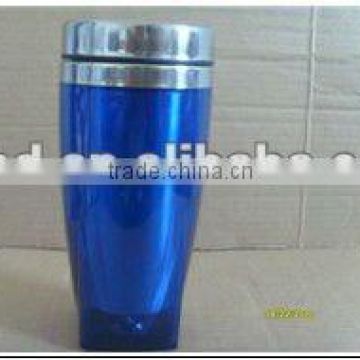 plastic outer stainless steel car mug
