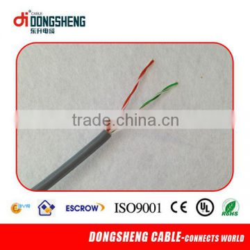 Shenzhen cable fatactory 2 twisted pair cable cat3