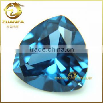 Wholesale AAA trillion cut blue synthetic spinel gemstone