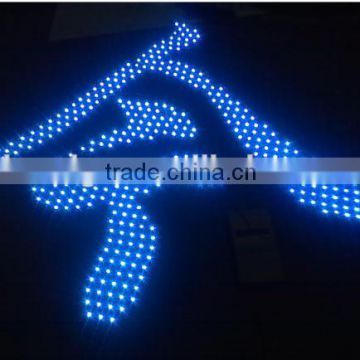 High quality front light LED punching sign letter