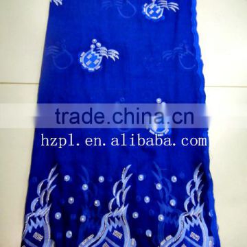 high quality african muslim scarf /embroidered silk scarf/shawl scarf