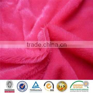 2015 Made in china 100 polyester PV long plush fur fabric for toy