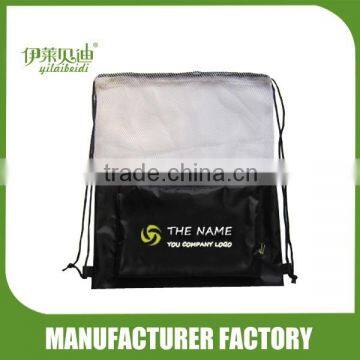 Folding drawstring bag