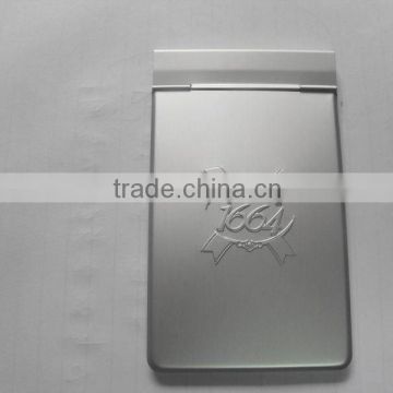simple aluminum cover legal pad with embossed logo for promotion