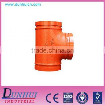 Having strong work pressure ductile iron Equal tee