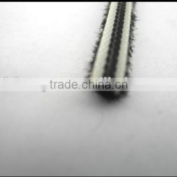 Non silicone wool pile weather strip 5*5mm