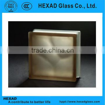 GOOD PRICE Colored Acid Etched Cloudy Glass Block with best quality