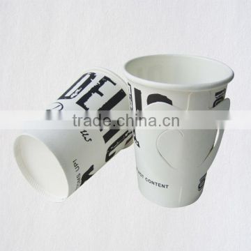 12oz heat resistant coffee cups paper cup with handle cheap paper cups