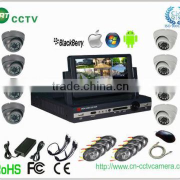 8ch cctv dvr system kit with 8pcs IR 700tvl camera (GRT-D7008MHK6-4SH)