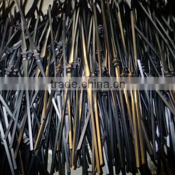 made for fence and iron main gate forged wroght iron pickets forged steel bar