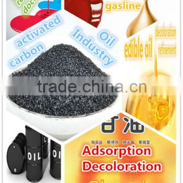 Activated carbon based bleaching powder for used oil