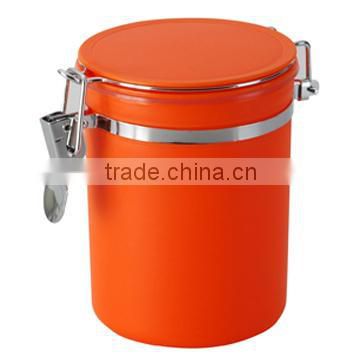 Plastic food round Airtight Canister