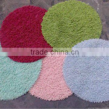 Chenille Round Shaped Bath mats