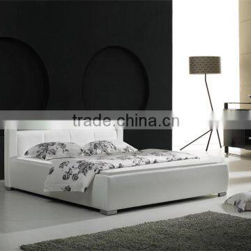 leather queen size bed