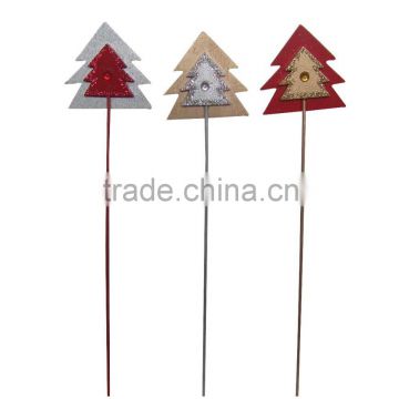 Wooden double layer XMAS tree Stick decoration Christmas Decoration Gifts
