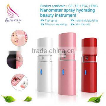 New promotion mist spray facial steamer parts beauty machine portable professional nano ionic facial steamer