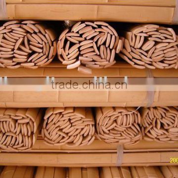 Carbonized bamboo slats