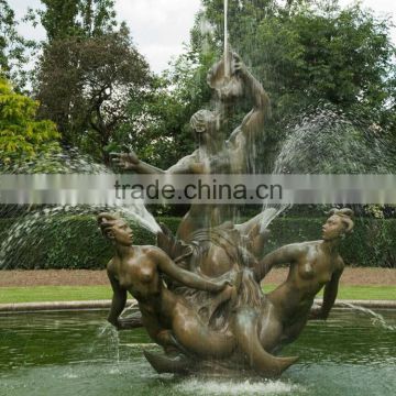 chinese suppliers bronze foundry garden mermaid water fountain