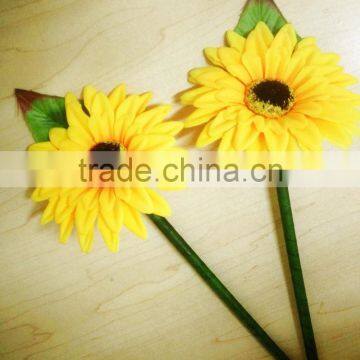 Promotional artificial large Warm sunflower ballpoint pen