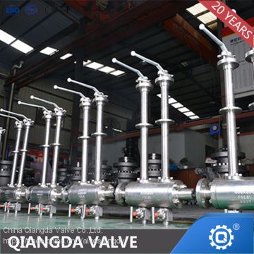 High temperature metal seat trunnion mounted cryogenic ball valve