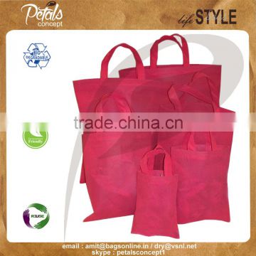 PP non woven grocery bag with self handle