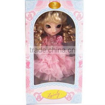 11" plastic kids fashion blythe doll with eye roving