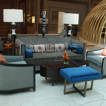 2018 New Hotel Lobby Sofa and Table Furniture Set