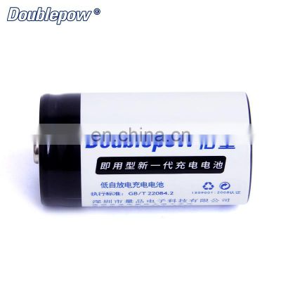 New design 1.2v d size nimh 10000mah rechargeable battery for gas meter
