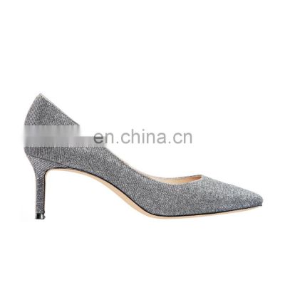 Ladies high fashion handmade good quality design medium heels pumps sandals shoes women footwear
