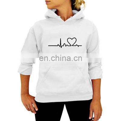 Manufacturer Wholesale Hooded Pullover Long Sleeve Top Loose Sports Sweatshirt Sportswear Large Size