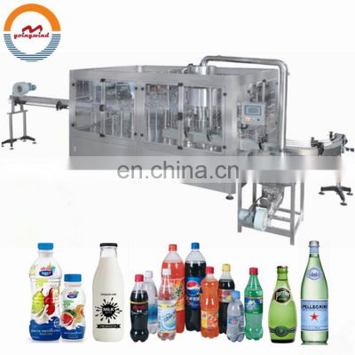 Automatic carbonated drink bottling line beer beverage bottle filling and capping machine cheap price for sale