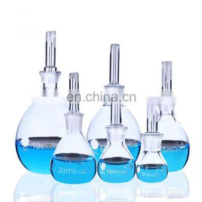 Spherical Density Bottle Glass Pycnometer