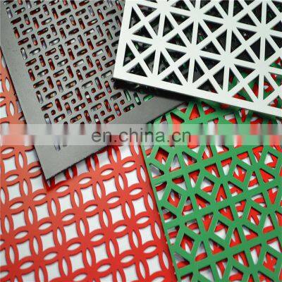 Staggered Center Aluminium Perforated Sheet Mesh Laser Cut Perforated Metal Mesh