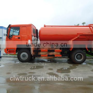 HOWO vacuum sewage tank truck ,4x2 sewage truck