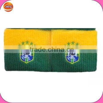 knitted fans Brazil wristband