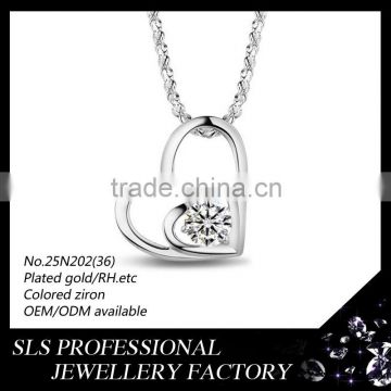 wholesale faith hope love charms 925 silver jewelry necklace women fashion heart shape pendant
