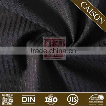 2016 Top quality Low price Plain Black Striped Suiting Fabric