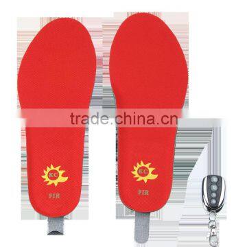 KC FIR rechargeable battery heated insoles with remote control