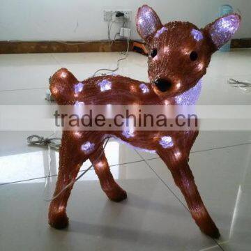 3D acrylic deer motif LED christmas light