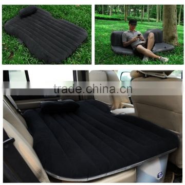 Portable Folding Car Air Mattress with Air Pillow Inflatable Air Bed Cushion Camping Outdoor Travel Furniture Multi Color