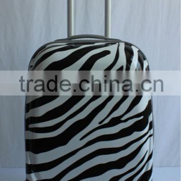zebra lady printed suitcase travel luggage
