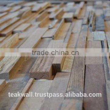 Recycled Teak Wood Wall Mozaics
