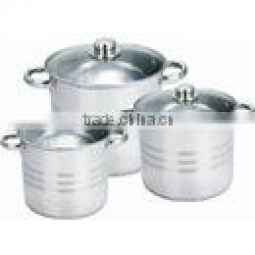 6pcs wholesale stainless steel stock pot,royalty line cookware set