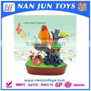 Battery operation plastic recording parrot toy for kids
