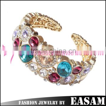 Easam 2015 Jewelry Trend Personalized Design Yellow Crystal Bracelet