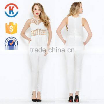 Wholesale denim fitness jumpsuit women